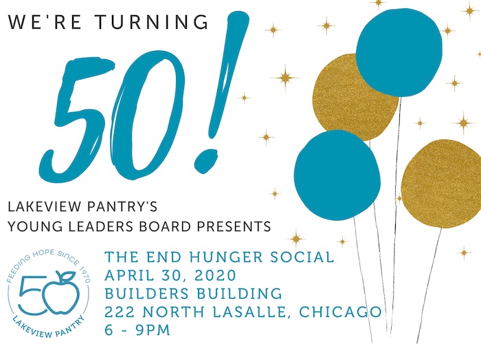 The Young Leaders Board’s End Hunger Social is April 30, 2020!