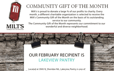 Milt’s BBQ Community Gift of the Month Goes to Nourishing Hope!