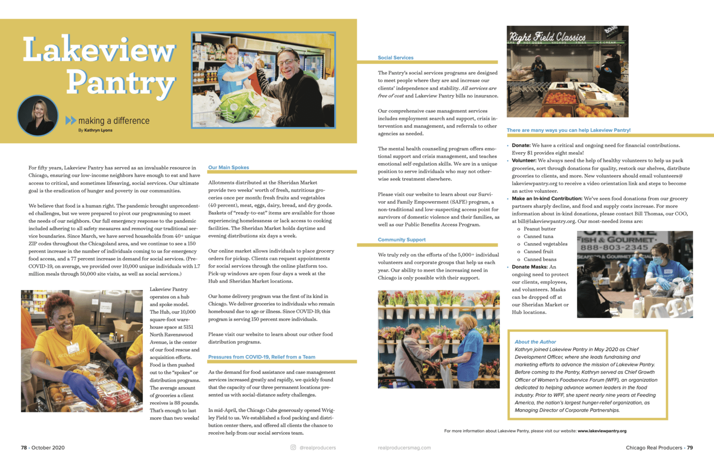 Nourishing Hope Highlighted in Chicago Real Producers Magazine