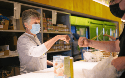 At Sheridan Market, food, flowers and fist bumps for all