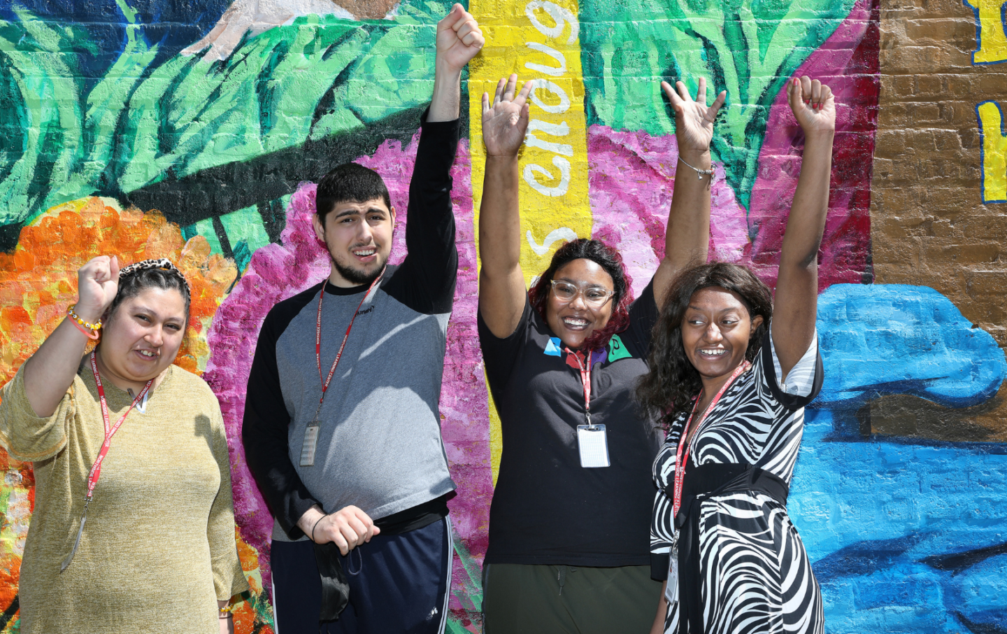 Northside Learning Center students pose for a photo