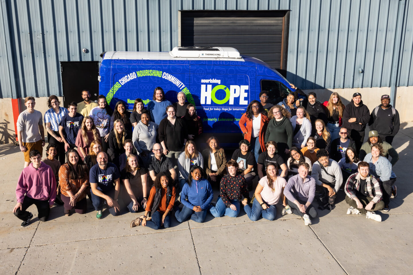 The Nourishing Hope team at a recent all staff meeting. 